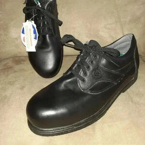 J.B. GOODHUE CANADA-Steel Toe Dress Work Shoes-Black Leather-Size 10.5E-NWOB